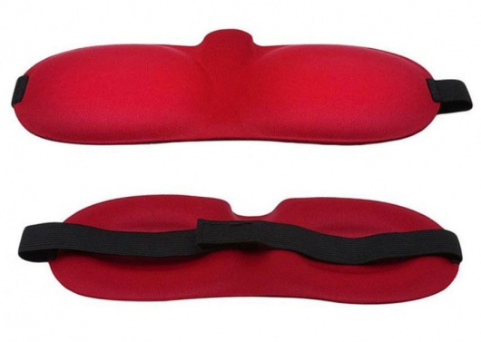 Красная глухая маска на резинке - Sitabella - купить с доставкой в Ярославле