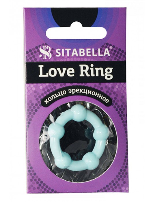 Цветное эрекционное кольцо Love Ring с бусинами - Sitabella - в Ярославле купить с доставкой