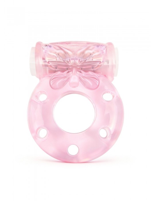 Розовое эрекционное виброкольцо с бабочкой - 1137 - в Ярославле купить с доставкой