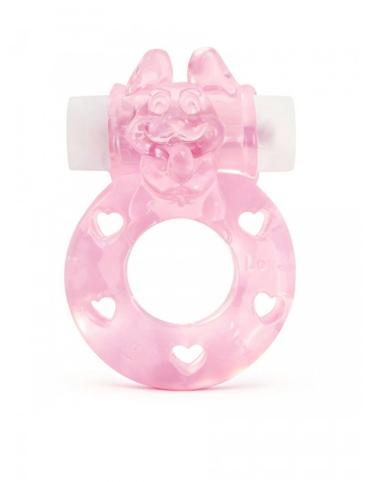 Розовое эрекционное виброкольцо в форме зайчика - 1137 - в Ярославле купить с доставкой