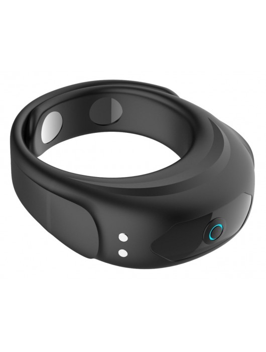 Черное эрекционное виброкольцо на ремешках - Boys of Toys - в Ярославле купить с доставкой