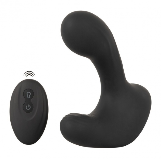 Черная анальная вибропробка с функцией расширения RC Butt Plug with 3 functions - Orion - в Ярославле купить с доставкой