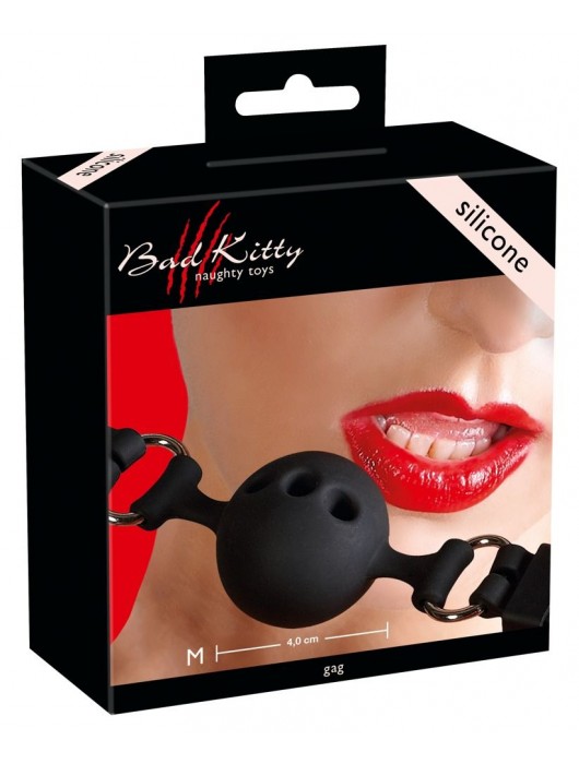 Средний силиконовый кляп-шар на регулируемых ремешках - Orion - купить с доставкой в Ярославле