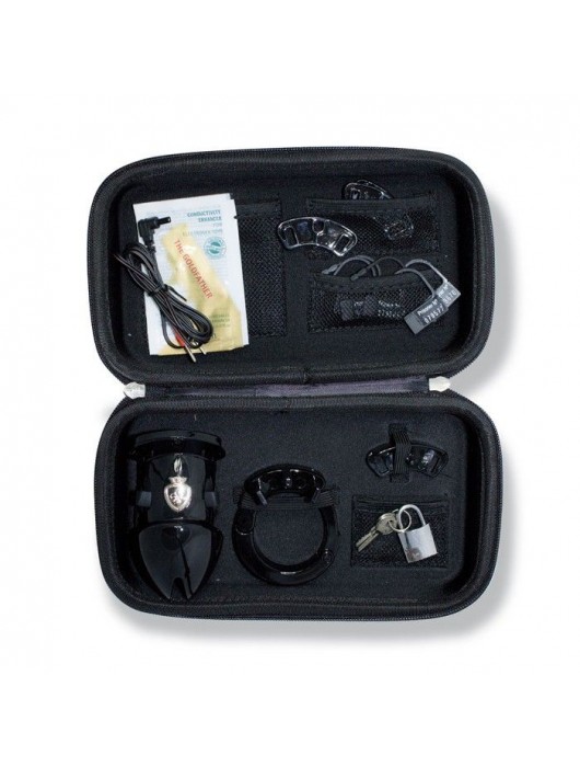 Пояс верности с электростимуляцией Mystim Pubic Enemy No1 Black Edition - MyStim - купить с доставкой в Ярославле