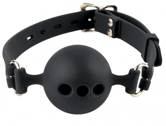 Силиконовый кляп-шар с отверстиями для дыхания Silicone Breathable Ball Gag Small - Pipedream - купить с доставкой в Ярославле