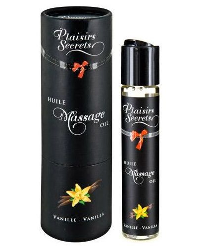 Массажное масло с ароматом ванили Huile de Massage Gourmande Vanille - 59 мл. - Plaisir Secret - купить с доставкой в Ярославле