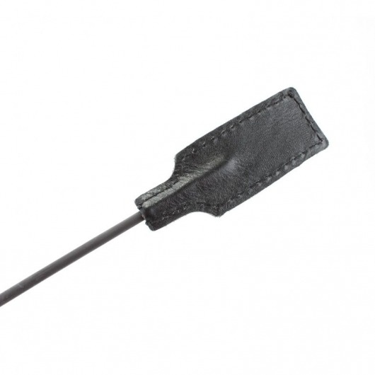 Чёрный профессиональный стек с золотистой рукоятью - 73 см. - БДСМ Арсенал - купить с доставкой в Ярославле