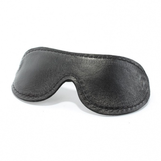 Кожаная маска на глаза - БДСМ Арсенал - купить с доставкой в Ярославле