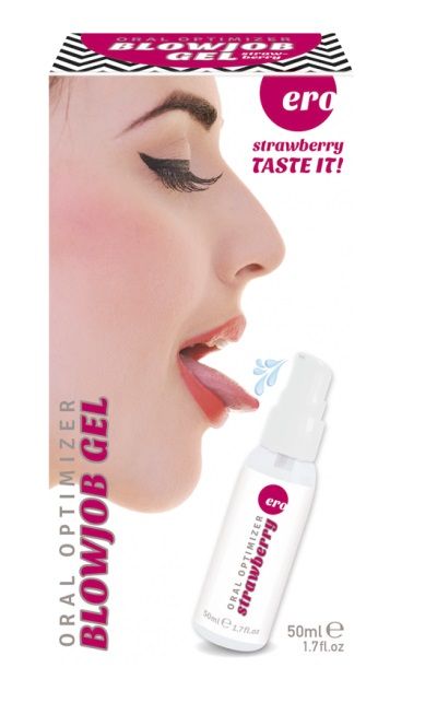 Увлажняющий гель для орального секса с ароматом клубники - 50 мл. - Ero - купить с доставкой в Ярославле