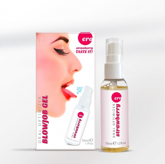 Увлажняющий гель для орального секса с ароматом клубники - 50 мл. - Ero - купить с доставкой в Ярославле