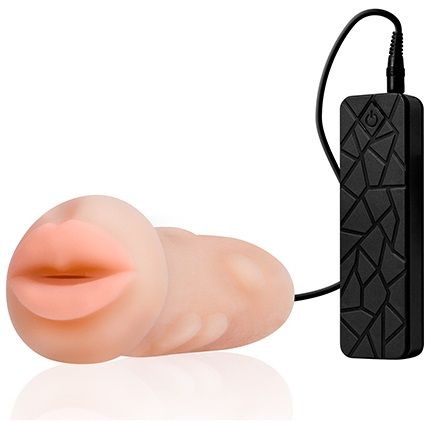 Мастурбатор-ротик с вибрацией REALSTUFF VIBRATING MASTURBATOR MOUTH - Dream Toys - в Ярославле купить с доставкой