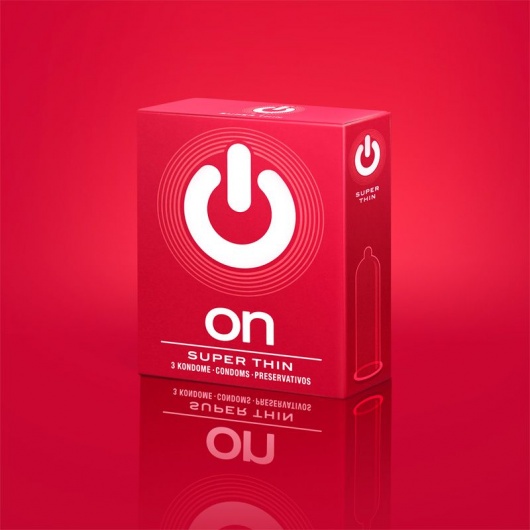 Супертонкие презервативы ON) Super Thin - 3 шт. - ON) - купить с доставкой в Ярославле
