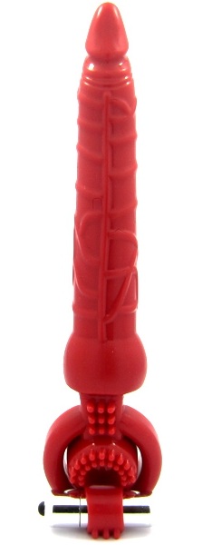 Красная вибронасадка с анальным стимулятором - ToyFa - в Ярославле купить с доставкой