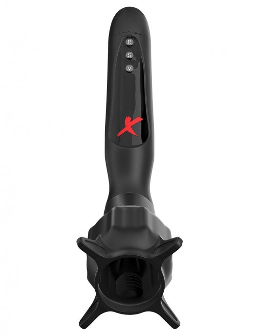 Чёрный вибростимулятор для головки члена с эффектом всасывания Vibrating Roto-Sucker - Pipedream - в Ярославле купить с доставкой