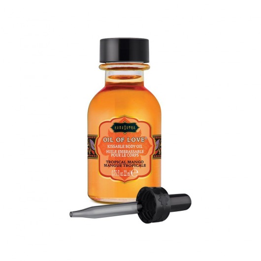 Масло для ласк с ароматом манго Oil of Love Tropical Mango - 22 мл. - Kama Sutra - купить с доставкой в Ярославле