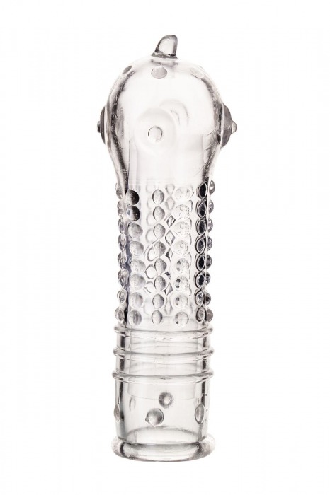 Прозрачная закрытая насадка на пенис TOYFA A-Toys - 14,7 см. - A-toys - в Ярославле купить с доставкой