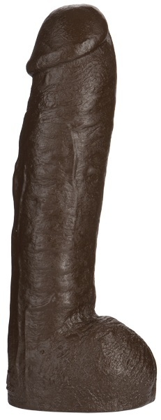 Большая насадка для трусиков Vac-U-Lock Realistic Hung - 31,7 см. - Doc Johnson - купить с доставкой в Ярославле