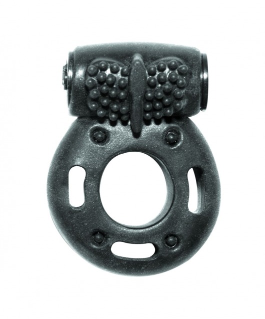 Черное эрекционное кольцо с вибрацией Rings Axle-pin - Lola Games - в Ярославле купить с доставкой