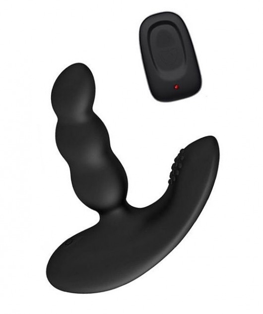 Черный силиконовый стимулятор простаты Levett Nitoc с пультом ДУ - Levett - в Ярославле купить с доставкой