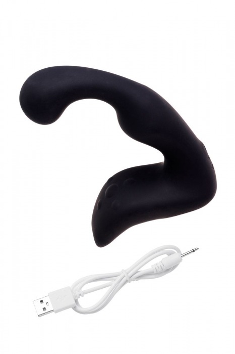 Чёрный изогнутый вибростимулятор простаты Erotist - Erotist Adult Toys - в Ярославле купить с доставкой