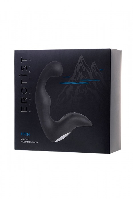 Чёрный изогнутый вибростимулятор простаты Erotist - Erotist Adult Toys - в Ярославле купить с доставкой