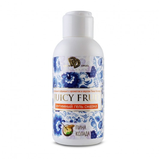 Интимный гель на водной основе JUICY FRUIT с ароматом пина колада - 100 мл. - БиоМед - купить с доставкой в Ярославле