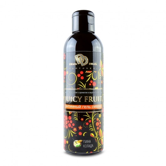 Интимный гель на водной основе JUICY FRUIT с ароматом пина колада - 200 мл. - БиоМед - купить с доставкой в Ярославле