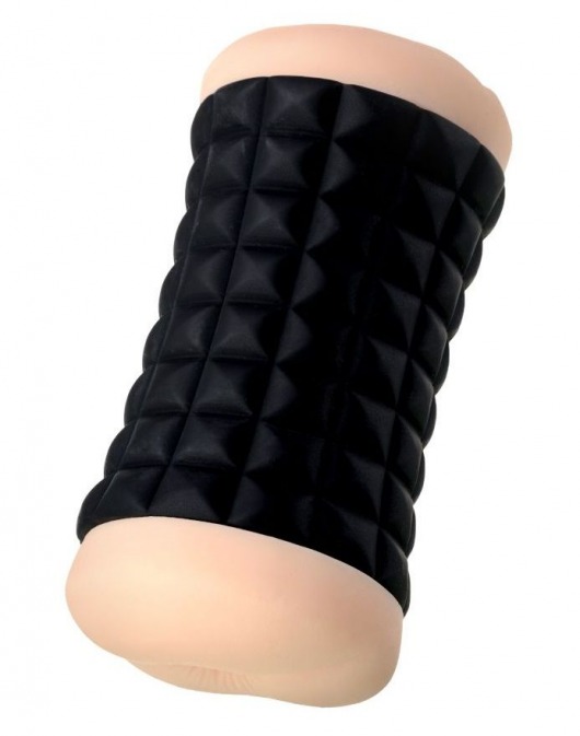 Двухсторонний мастурбатор JOS JANICE в черном цилиндре - JOS - в Ярославле купить с доставкой