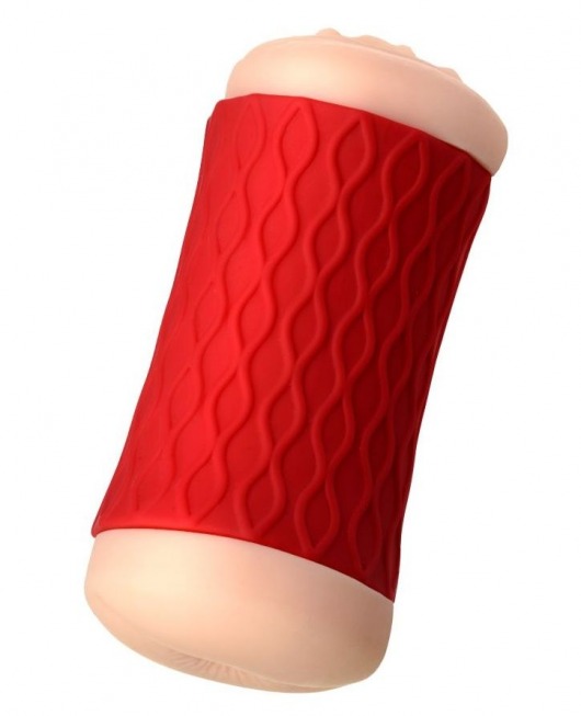 Двухсторонний мастурбатор JOS  NADIN в красном цилиндре - JOS - в Ярославле купить с доставкой