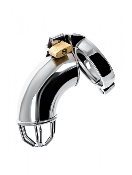 Серебристый мужской пояс верности TOYFA Metal - ToyFa - купить с доставкой в Ярославле