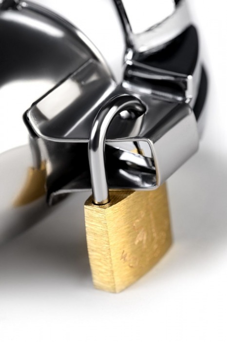 Серебристый мужской пояс верности TOYFA Metal - ToyFa - купить с доставкой в Ярославле