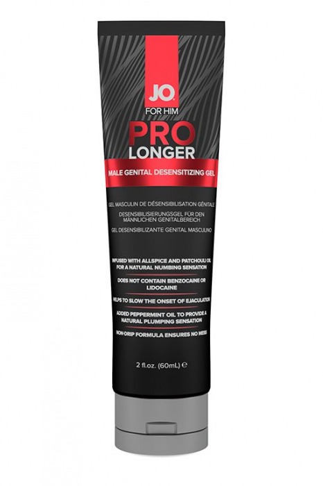 Гель-пролонгатор умеренного действия для мужчин JO Prolonger Gel – 60 мл. - System JO - купить с доставкой в Ярославле