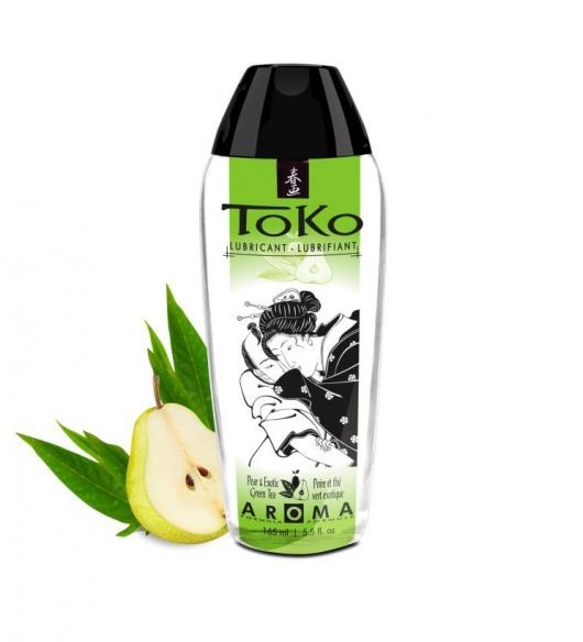 Интимный гель TOKO Pear   Exotic Green Tea с ароматом груши и зеленого чая - 165 мл. - Shunga - купить с доставкой в Ярославле