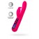 Ярко-розовый вибратор с клиторальной стимуляцией Rablock - 23,5 см. - ToyFa купить в Ярославле с доставкой в Orgasmix.ru Ярко-розовый вибратор с клиторальной стимуляцией Rablock - 23,5 см. - ToyFa