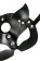Черная кожаная рельефная маска кошки - Pecado - купить с доставкой в Ярославле
