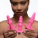 Набор из 3 розовых анальных пробок с вибропулей Thrill Trio Anal Plug Set - XR Brands в Ярославле Набор из 3 розовых анальных пробок с вибропулей Thrill Trio Anal Plug Set - XR Brands