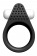 Чёрное эрекционное кольцо LIT-UP SILICONE STIMU RING 1 BLACK - Dream Toys - в Ярославле купить с доставкой Чёрное эрекционное кольцо LIT-UP SILICONE STIMU RING 1 BLACK - Dream Toys - в Ярославле купить с доставкой