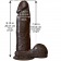 Коричневый фаллоимитатор The Realistic Cock 8” with Removable Vac-U-Lock Suction Cup - 20,57 см. - Doc Johnson купить с доставкой в интернет-магазине Orgasmix в Ярославле Коричневый фаллоимитатор The Realistic Cock 8” with Removable Vac-U-Lock Suction Cup - 20,57 см. - Doc Johnson